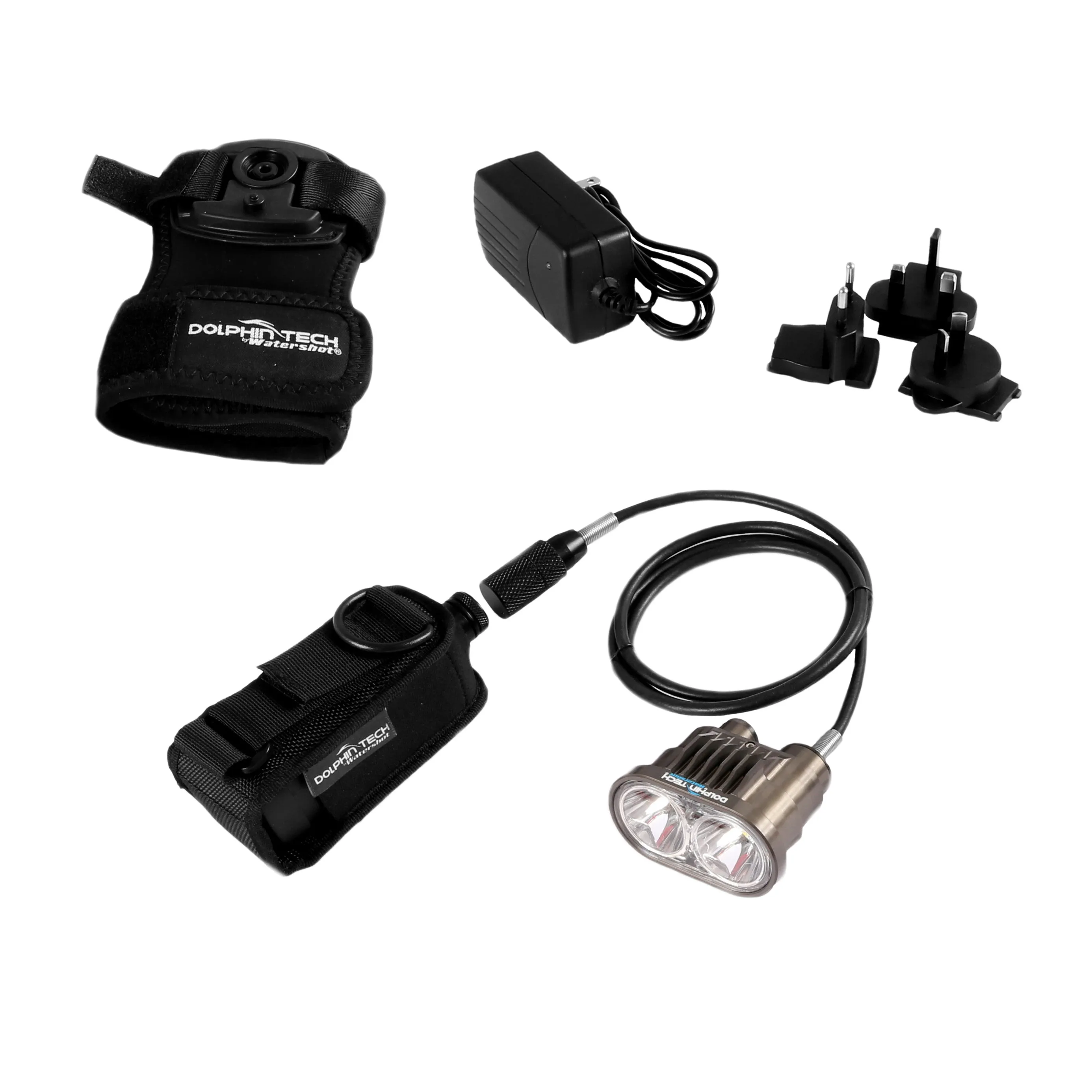 IST T-24040 Dolphin Tech Deluxe 2000 Lumen Dive Torch Kit with Hand Mount