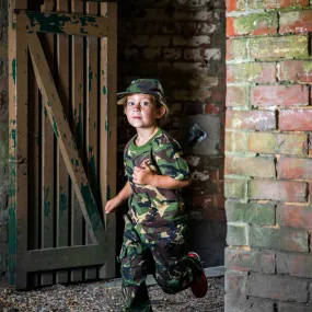 Kid's Camo T-shirt in Woodland Disruptive Pattern Material (DPM)