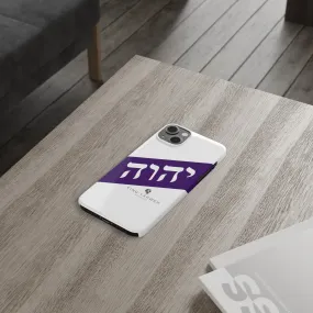 King YAHWEH Trends Slim Phone Case (White/Purple)