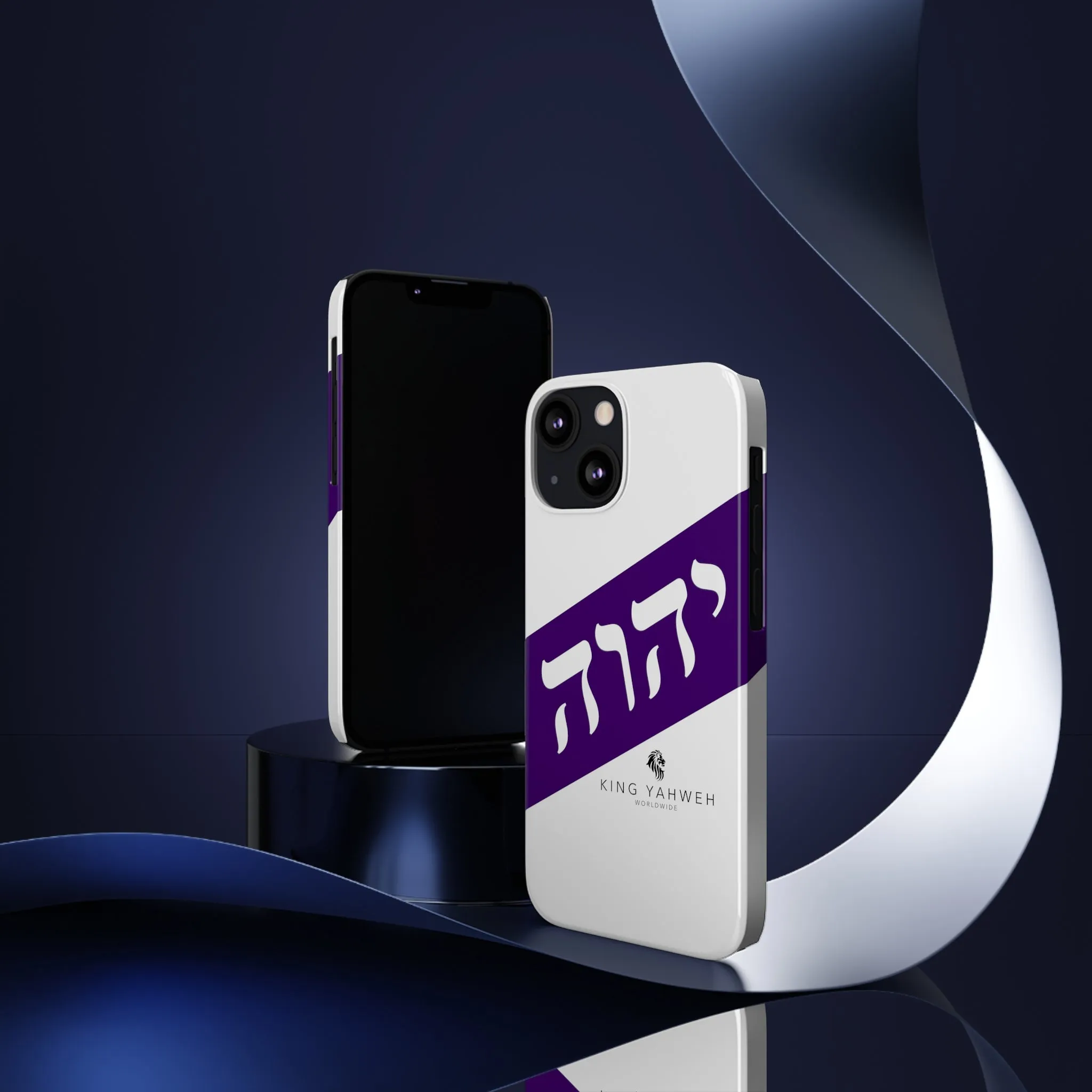 King YAHWEH Trends Slim Phone Case (White/Purple)
