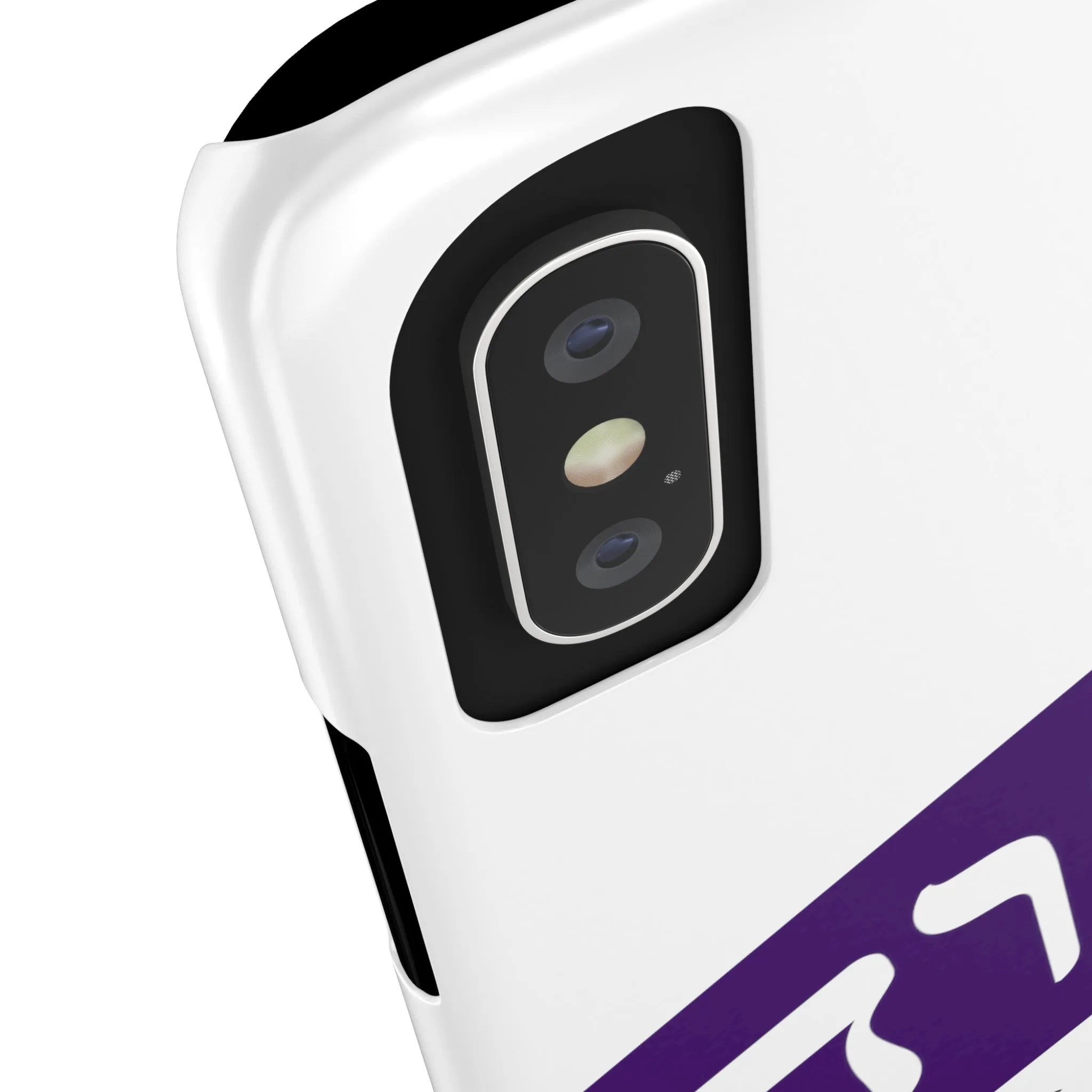 King YAHWEH Trends Slim Phone Case (White/Purple)