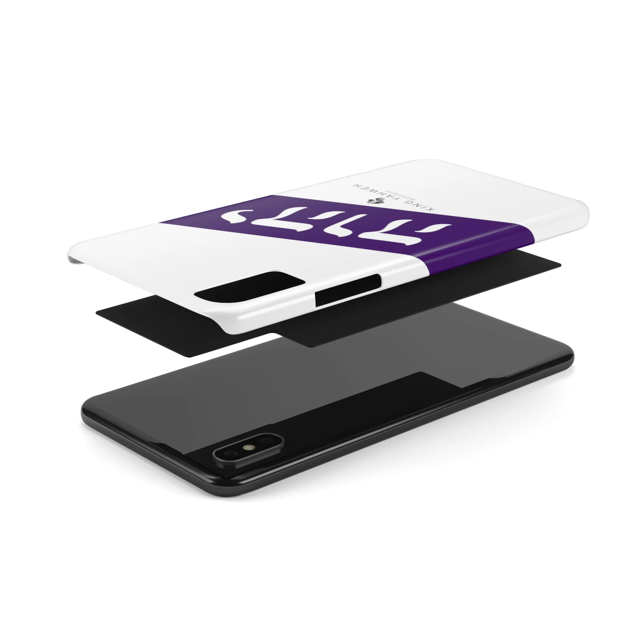 King YAHWEH Trends Slim Phone Case (White/Purple)