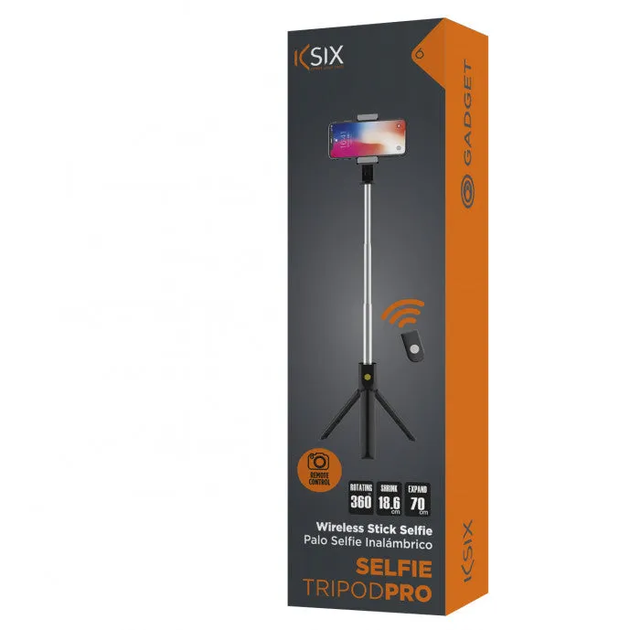 Ksix Selfie Pro Remote Control Tripod For Smartphone - Black | 114569
