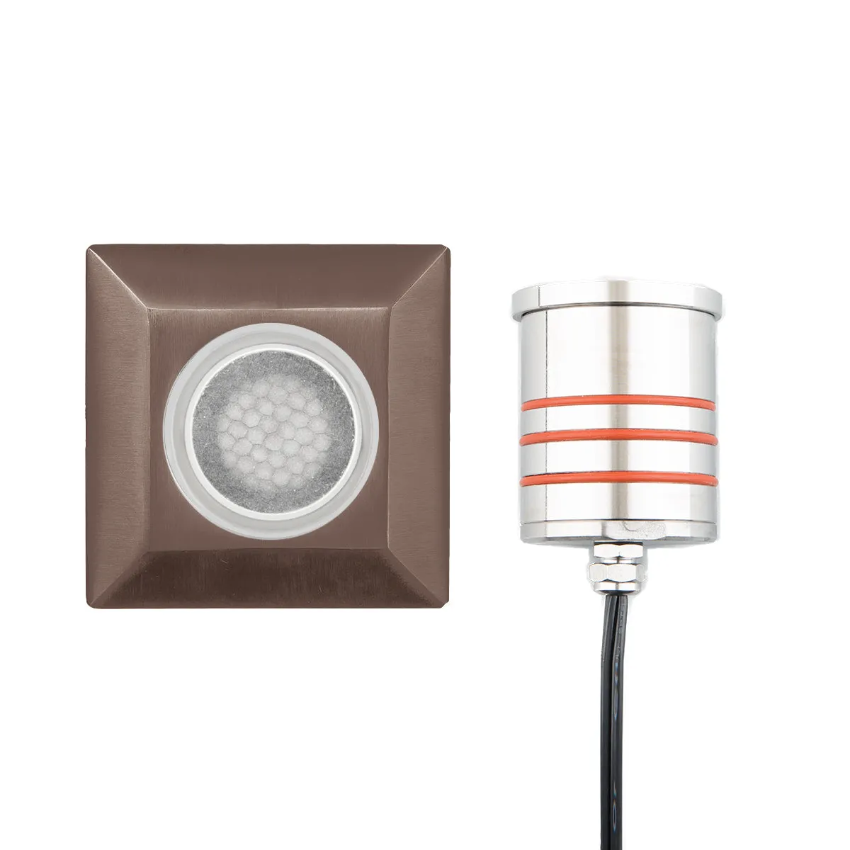 LED Indicator Light from the 2052 Collection in Bronzed Stainless Steel Finish by W.A.C. Lighting