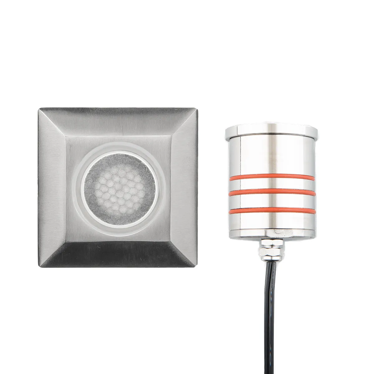 LED Indicator Light from the 2052 Collection in Stainless Steel Finish by W.A.C. Lighting