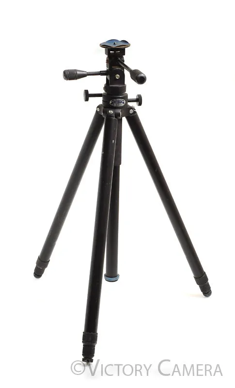 Leica Leitz 4602 Tiltall Black Metal Heavy Duty Tripod w/ 1/4" Mount (~70" Tall)