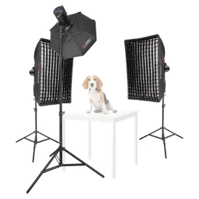 LUMI200II  Three-Head Pet Portrait Photography Kit