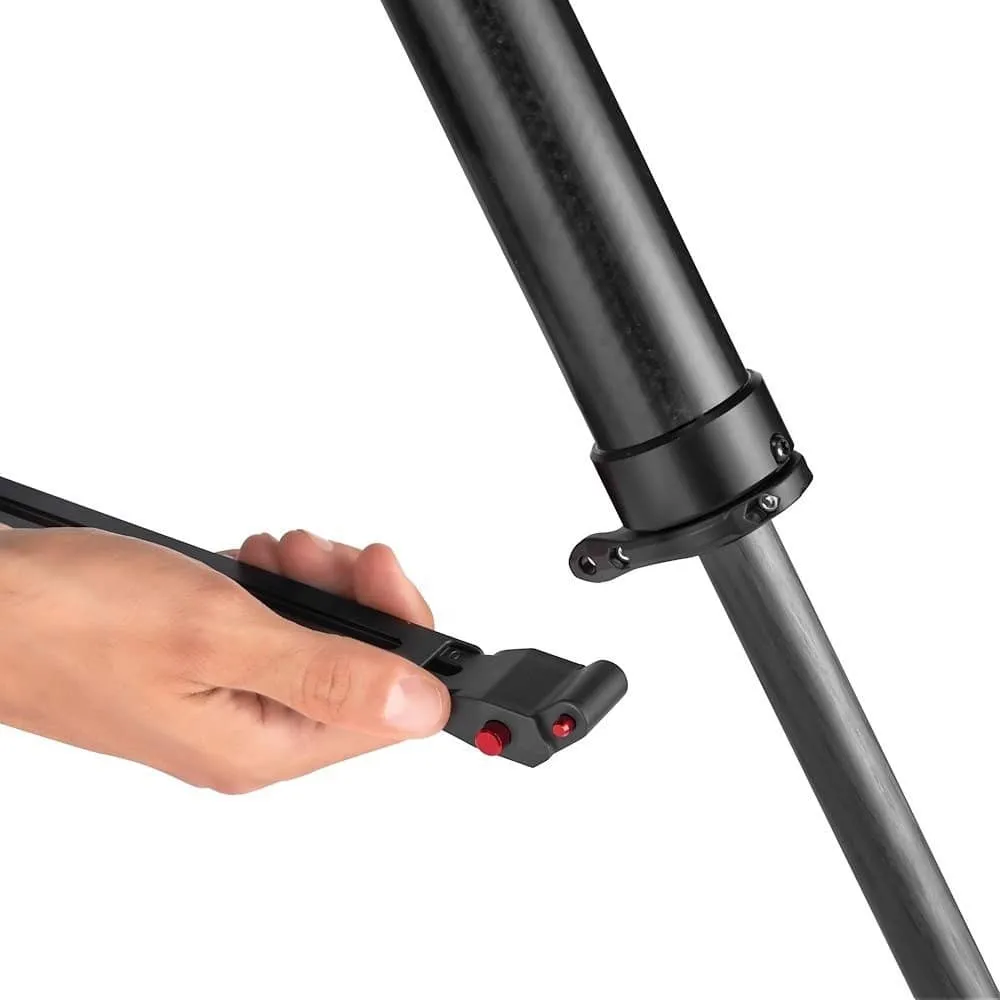 Manfrotto Tripod Vid 635 Fast Single CF fast twisting lock 75mm bowl 28.5-155cm 20Kg Payload