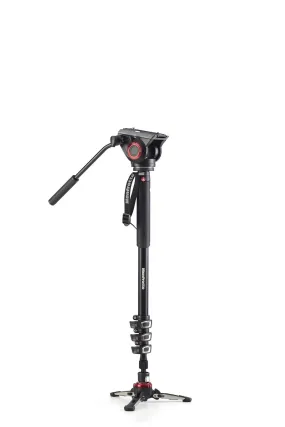 MANFROTTO XPRO Monopod   4-sec ALUM & FLUID HEAD