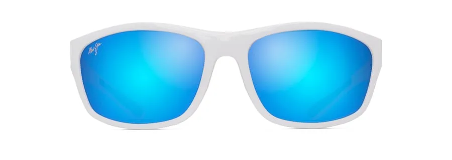 Maui Jim Nuu Landing Sunglass- White & Navy
