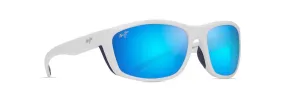 Maui Jim Nuu Landing Sunglass- White & Navy