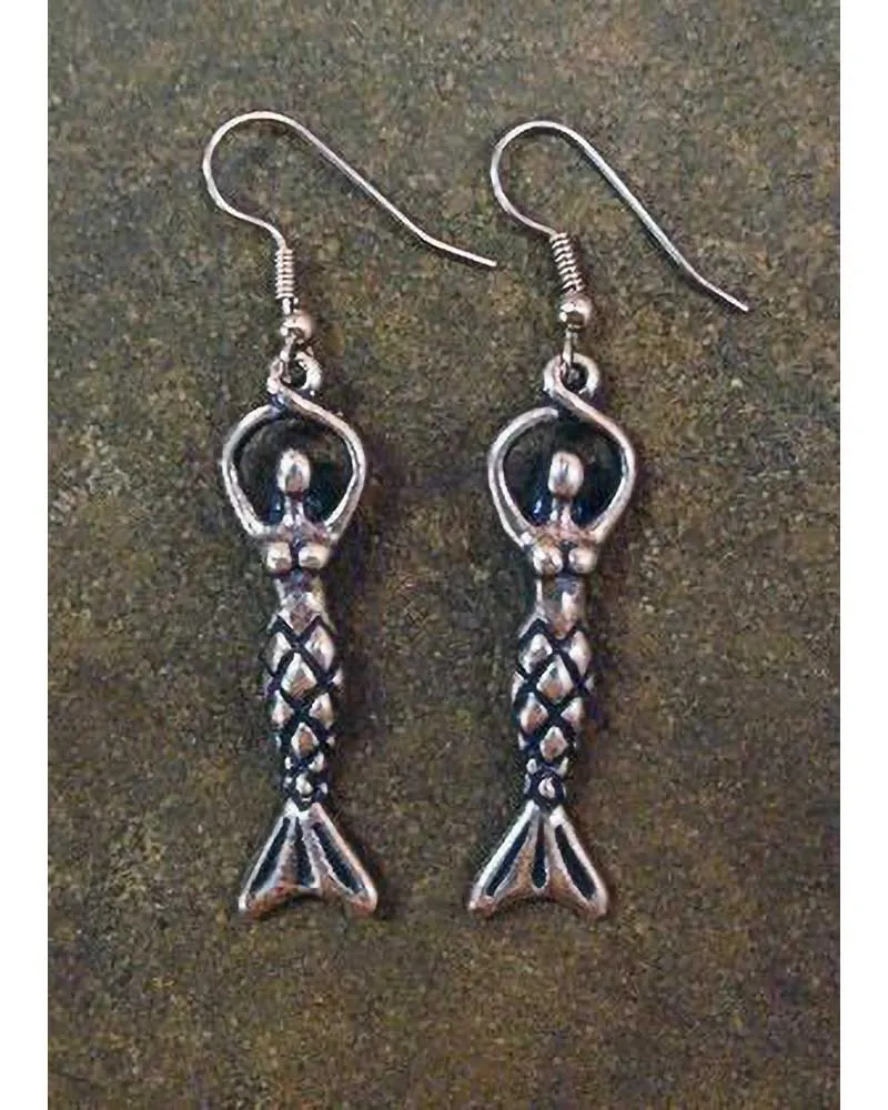 Mermaid Charm and Earrings