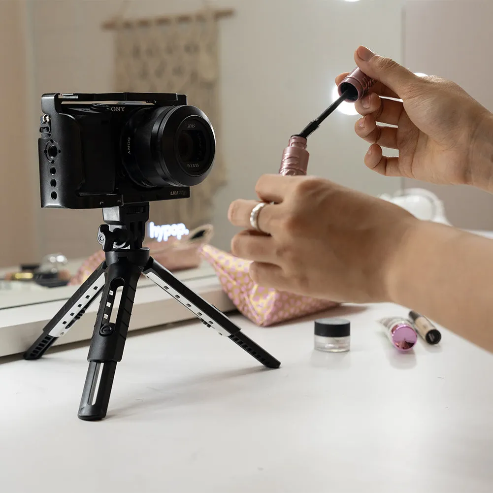 MT-01 Mini Tabletop Desk Tripod Stand for Flash Lighting and Cameras