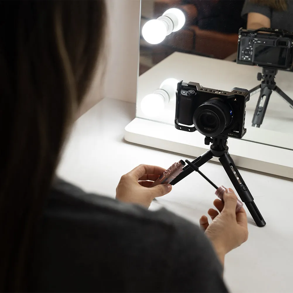 MT-01 Mini Tabletop Desk Tripod Stand for Flash Lighting and Cameras