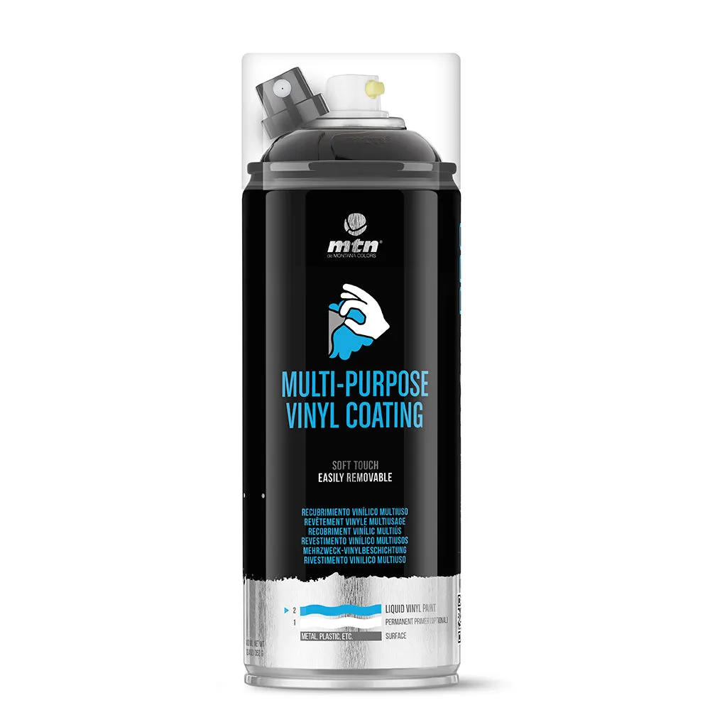 MTN PRO Spray Paint - Multipurpose Vinyl Coating 400ml - Metallic Black