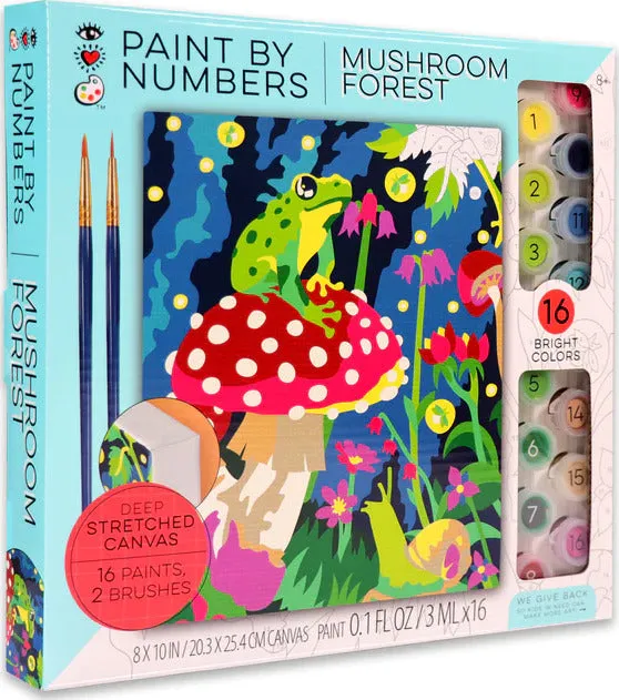 Mushroom Forest Paint By Numbers