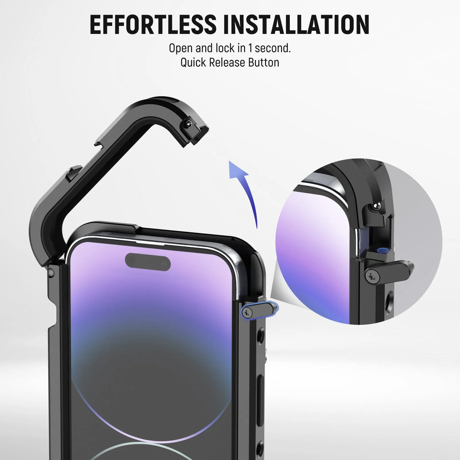NEEWER Aluminum Alloy Cage for iPhone 14 Pro/14 Pro Max