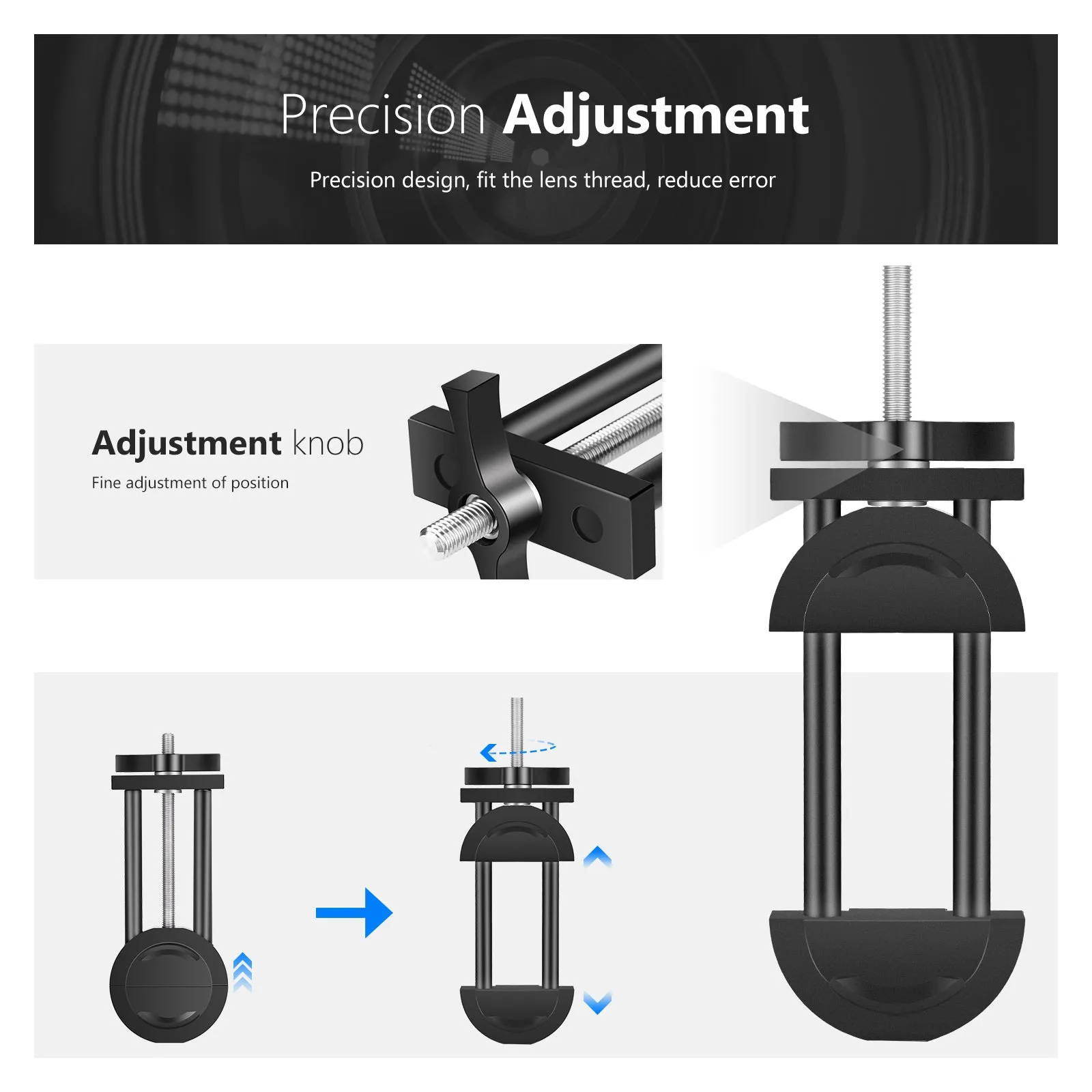 NEEWER Camera Lens Vise Repair Tool for Lens and Filter