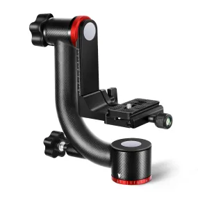 NEEWER GM100 Lightweight Carbon Fiber Gimbal Tripod Head for Smooth Video and Precision Photography