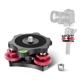 NEEWER LP64 Tripod Head Leveling Base Camera Leveler