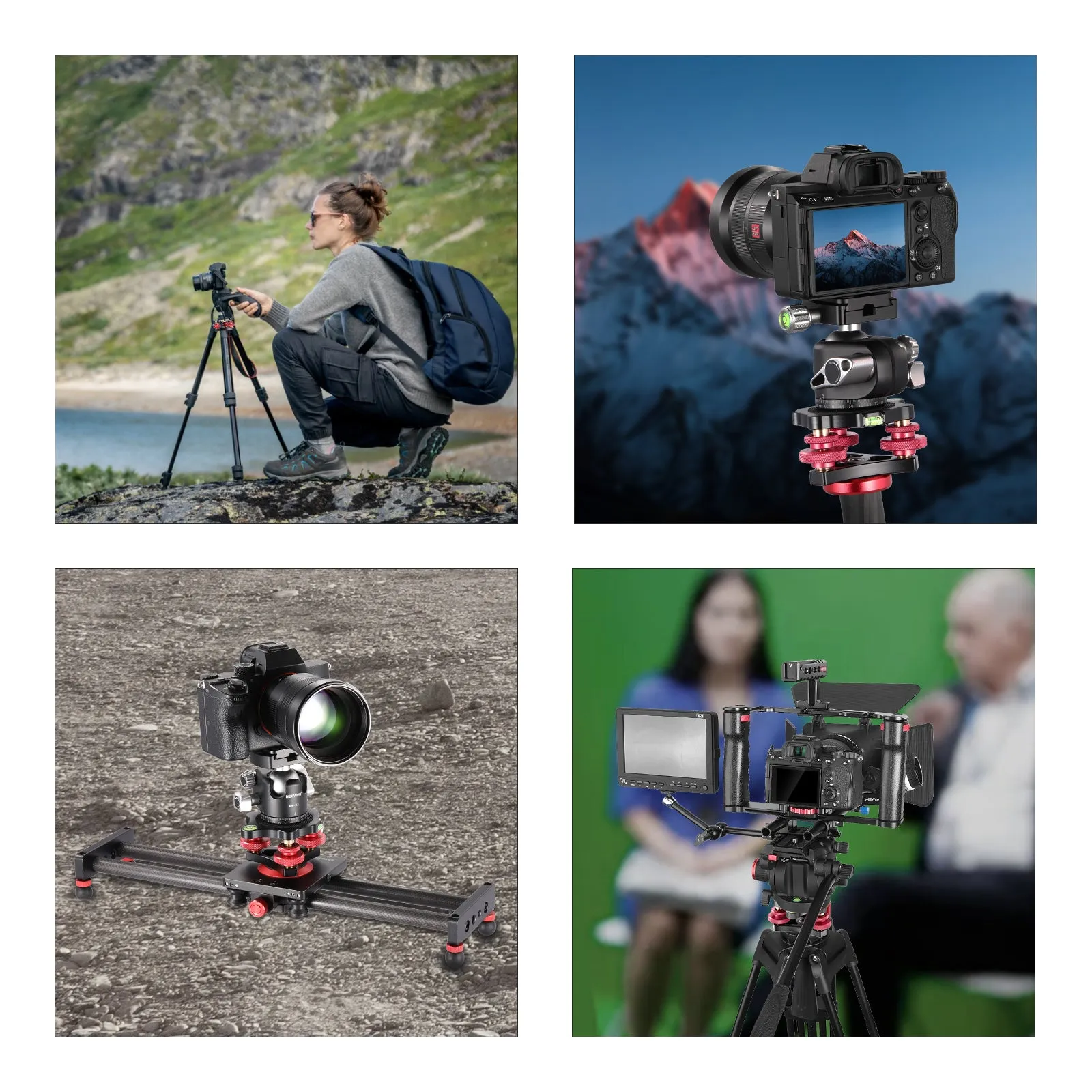NEEWER LP64 Tripod Head Leveling Base Camera Leveler