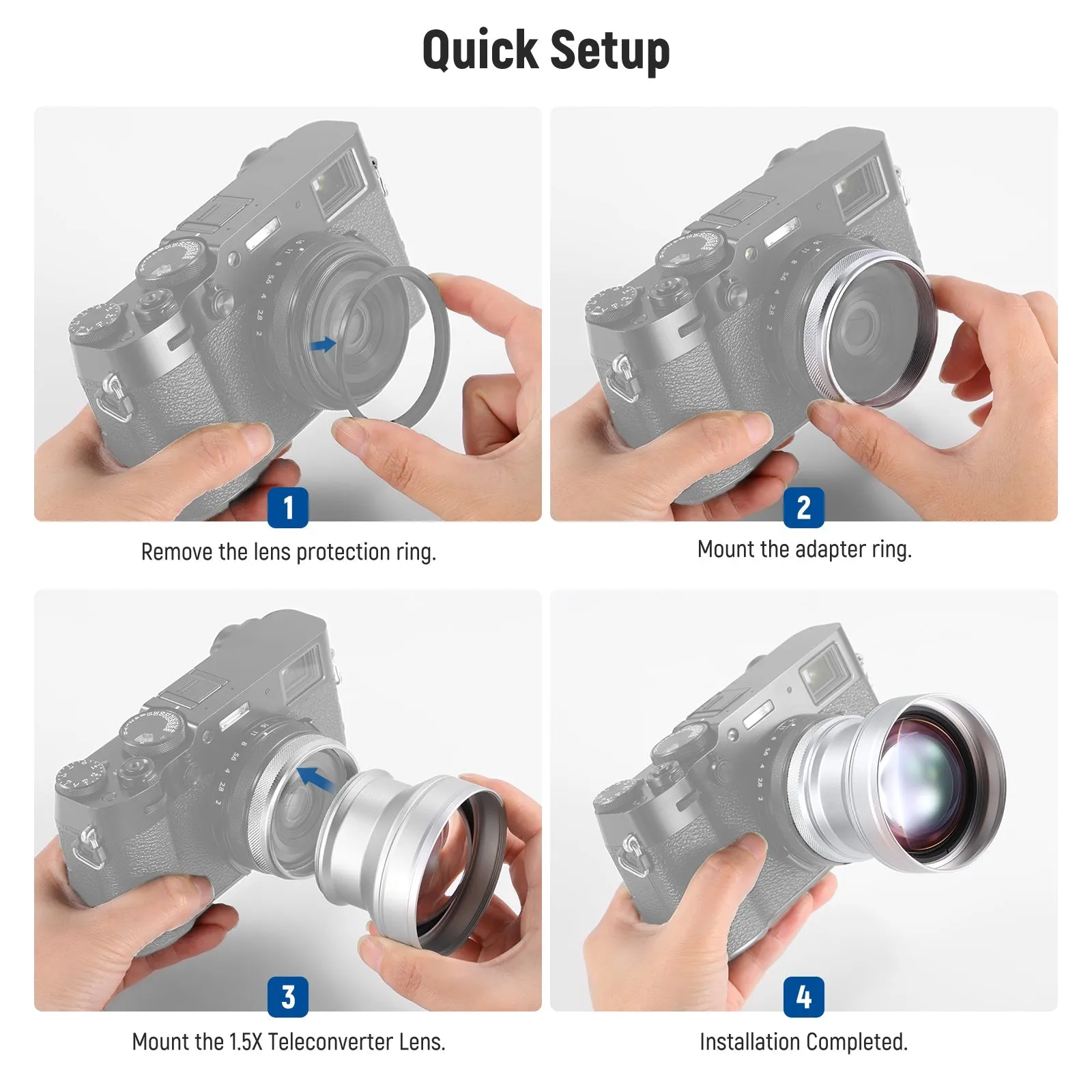 NEEWER LS-61 1.5X Telephoto Additional Lens For Fujifilm X100 Series