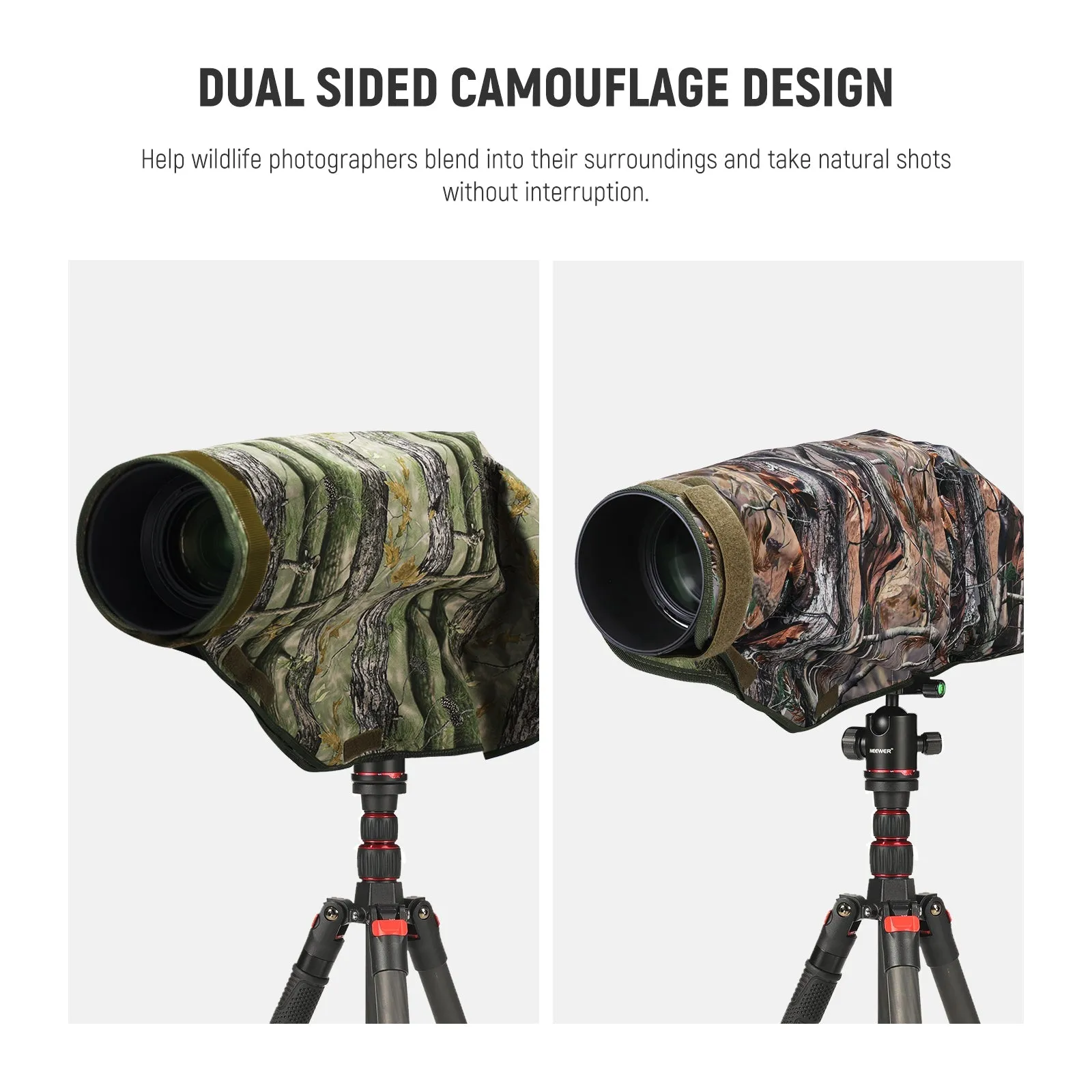 NEEWER PB019 Dual Sided Camouflage Rain Cover