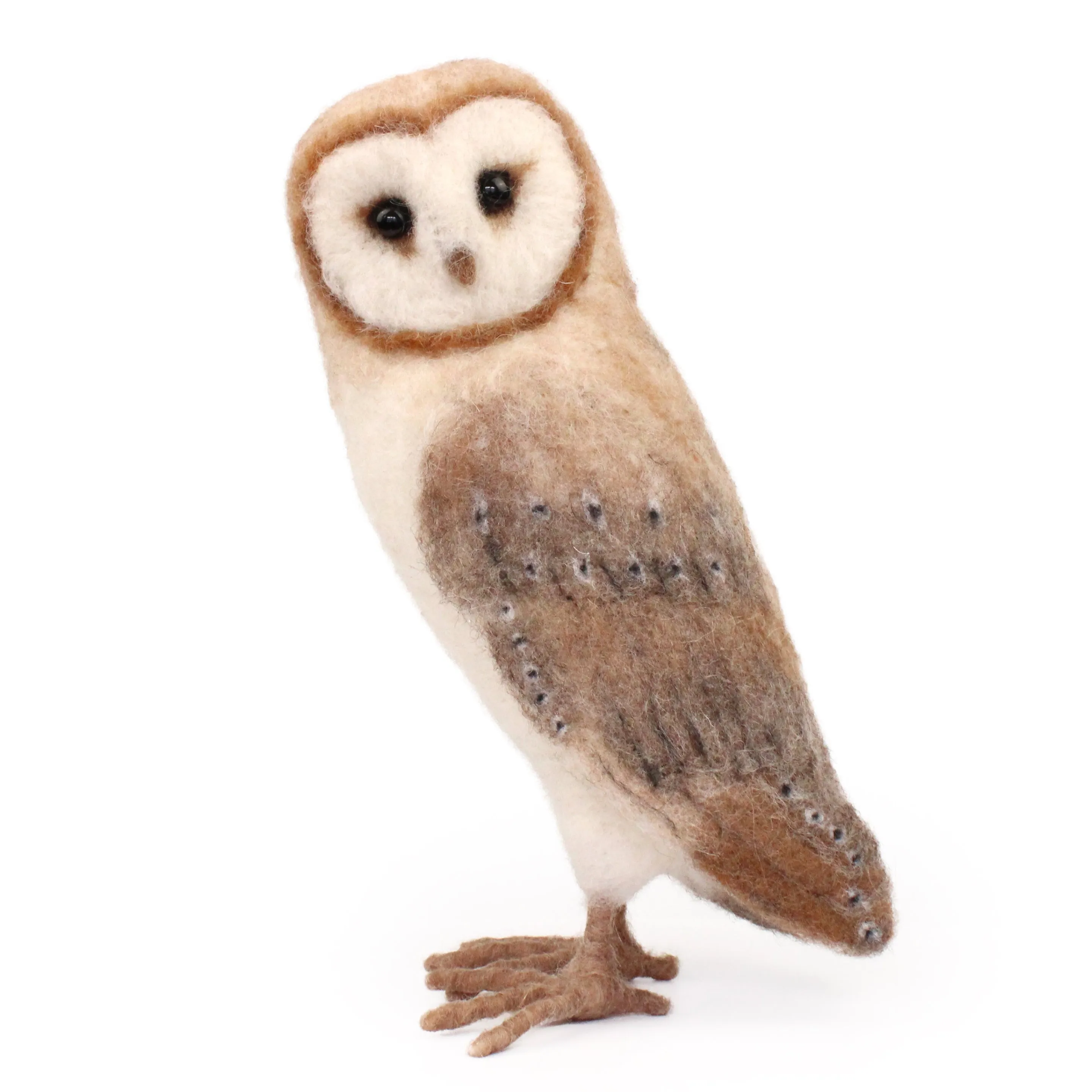 New and Improved   more core wool - Large Barn Owl Needle Felt Pack- with or without tools