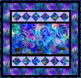 Northern Lights Wildlife Quilt