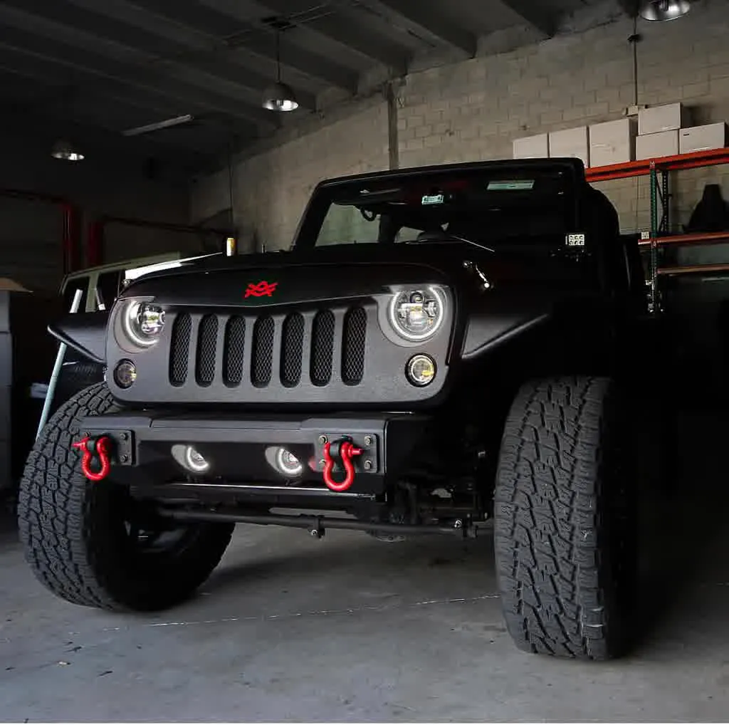 Oracle Fog Light Halo Kit Jeep Wrangler JK (07-18) [LED Projector - Surface Mount] White / Blue / Green / Amber / ColorSHIFT