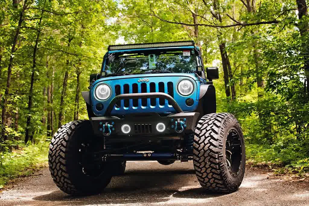 Oracle Fog Light Halo Kit Jeep Wrangler JK (07-18) [LED Projector - Surface Mount] White / Blue / Green / Amber / ColorSHIFT