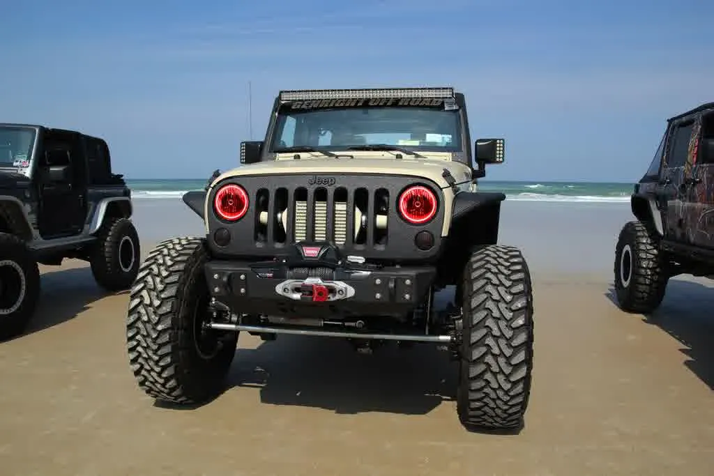 Oracle Headlight LED Halo Kit Jeep Wrangler JK (07-17) [Waterproof - Surface Mount] Multicolored