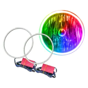 Oracle Headlight LED Halo Kit Jeep Wrangler JK (07-17) [Waterproof - Surface Mount] Multicolored