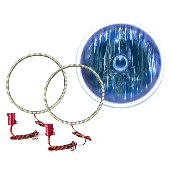 Oracle Headlight LED Halo Kit Jeep Wrangler JK (07-17) [Waterproof - Surface Mount] Multicolored