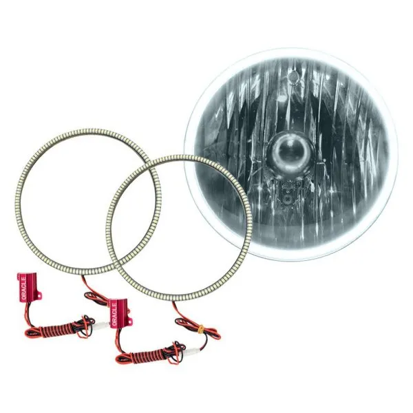 Oracle Headlight LED Halo Kit Jeep Wrangler JK (07-17) [Waterproof - Surface Mount] Multicolored