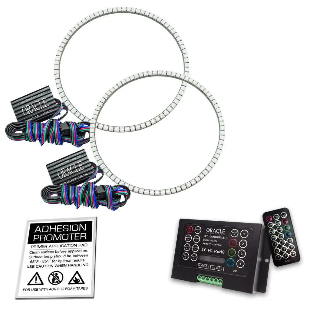 Oracle Headlight LED Halo Kit Jeep Wrangler JK (07-17) [Waterproof - Surface Mount] Multicolored