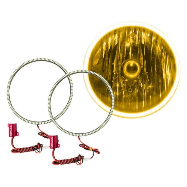Oracle Headlight LED Halo Kit Jeep Wrangler JK (07-17) [Waterproof - Surface Mount] Multicolored