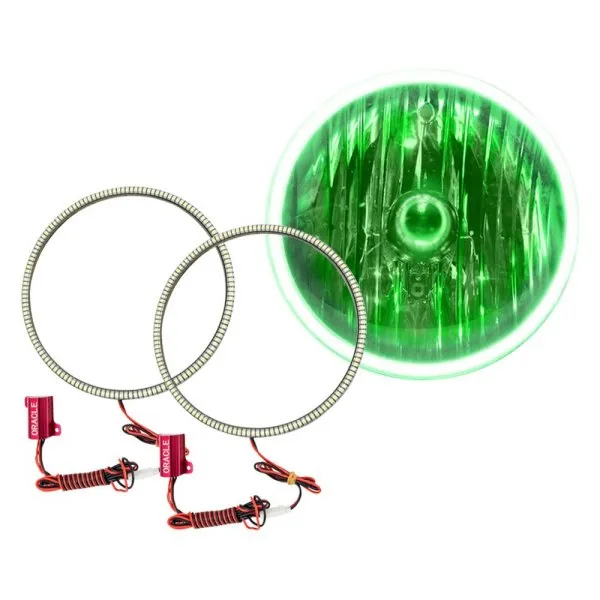 Oracle Headlight LED Halo Kit Jeep Wrangler JK (07-17) [Waterproof - Surface Mount] Multicolored