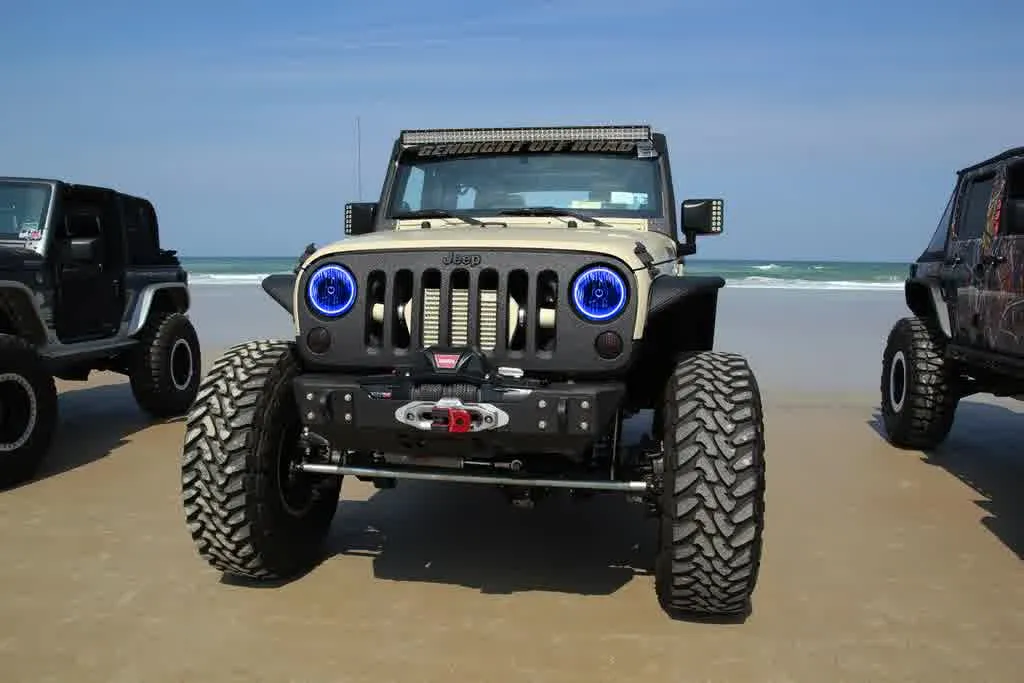 Oracle Headlight LED Halo Kit Jeep Wrangler JK (07-17) [Waterproof - Surface Mount] Multicolored