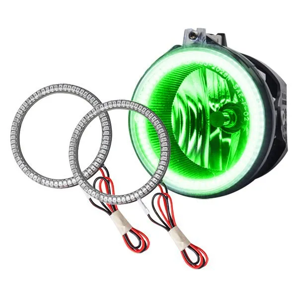 Oracle LED Projector Fog Light Halo Kit Dodge Challenger (08-14) [Waterproof - Surface Mount] Multicolored