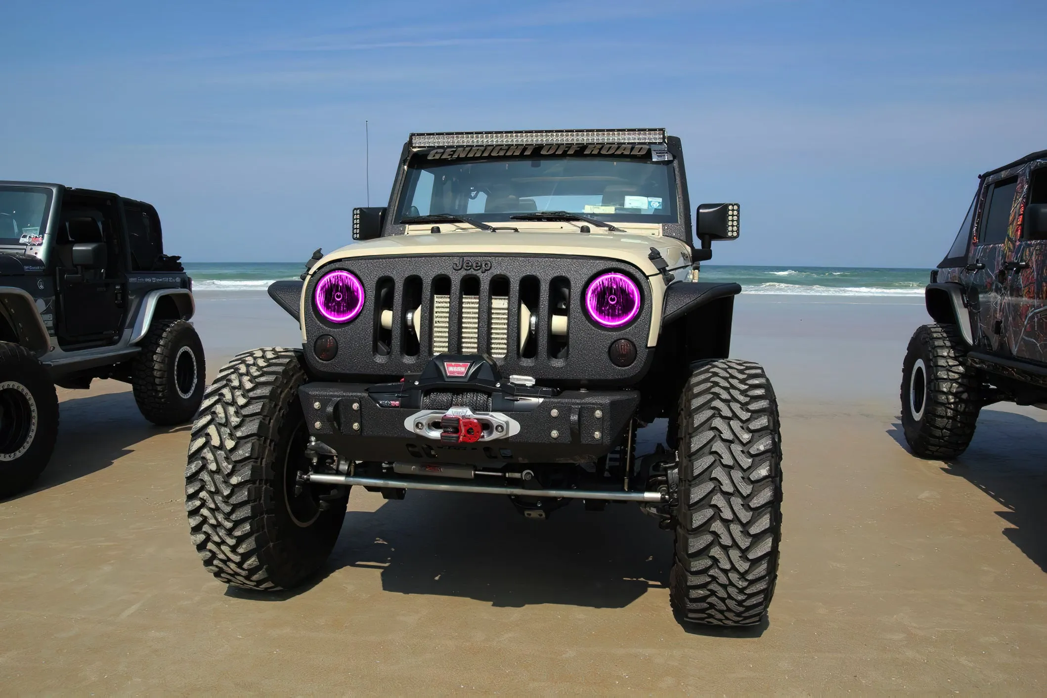 ORACLE Lighting 2007-2017 Jeep Wrangler JK LED Surface Mount Headlight Halo Kit