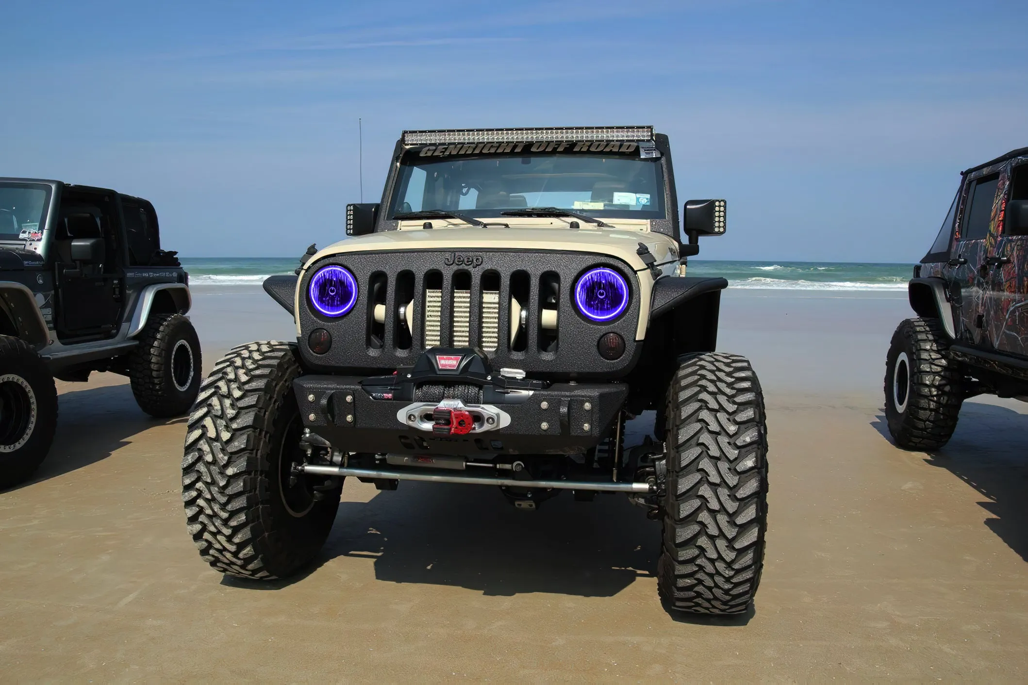 ORACLE Lighting 2007-2017 Jeep Wrangler JK LED Surface Mount Headlight Halo Kit