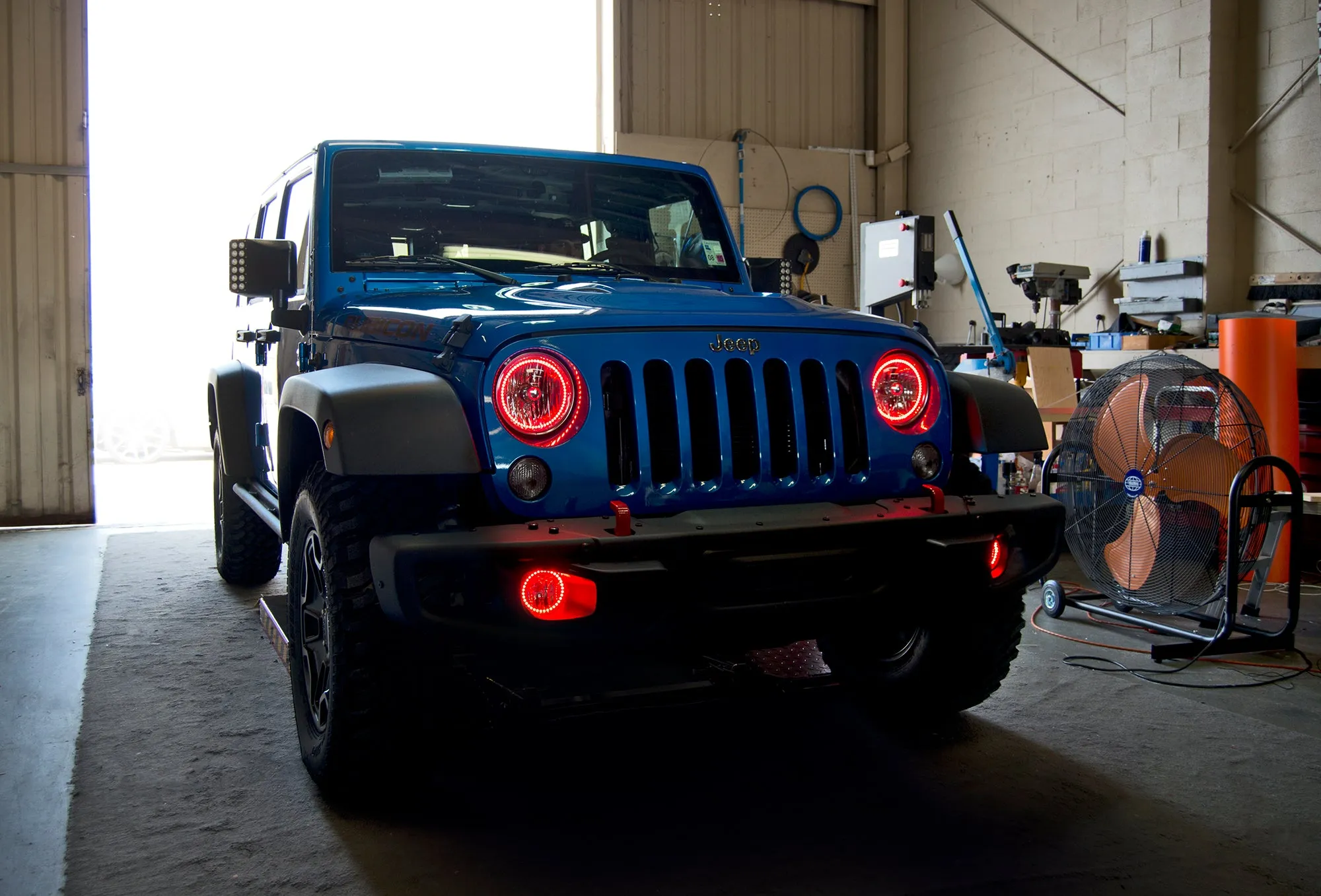 ORACLE Lighting 2007-2017 Jeep Wrangler JK LED Surface Mount Headlight Halo Kit