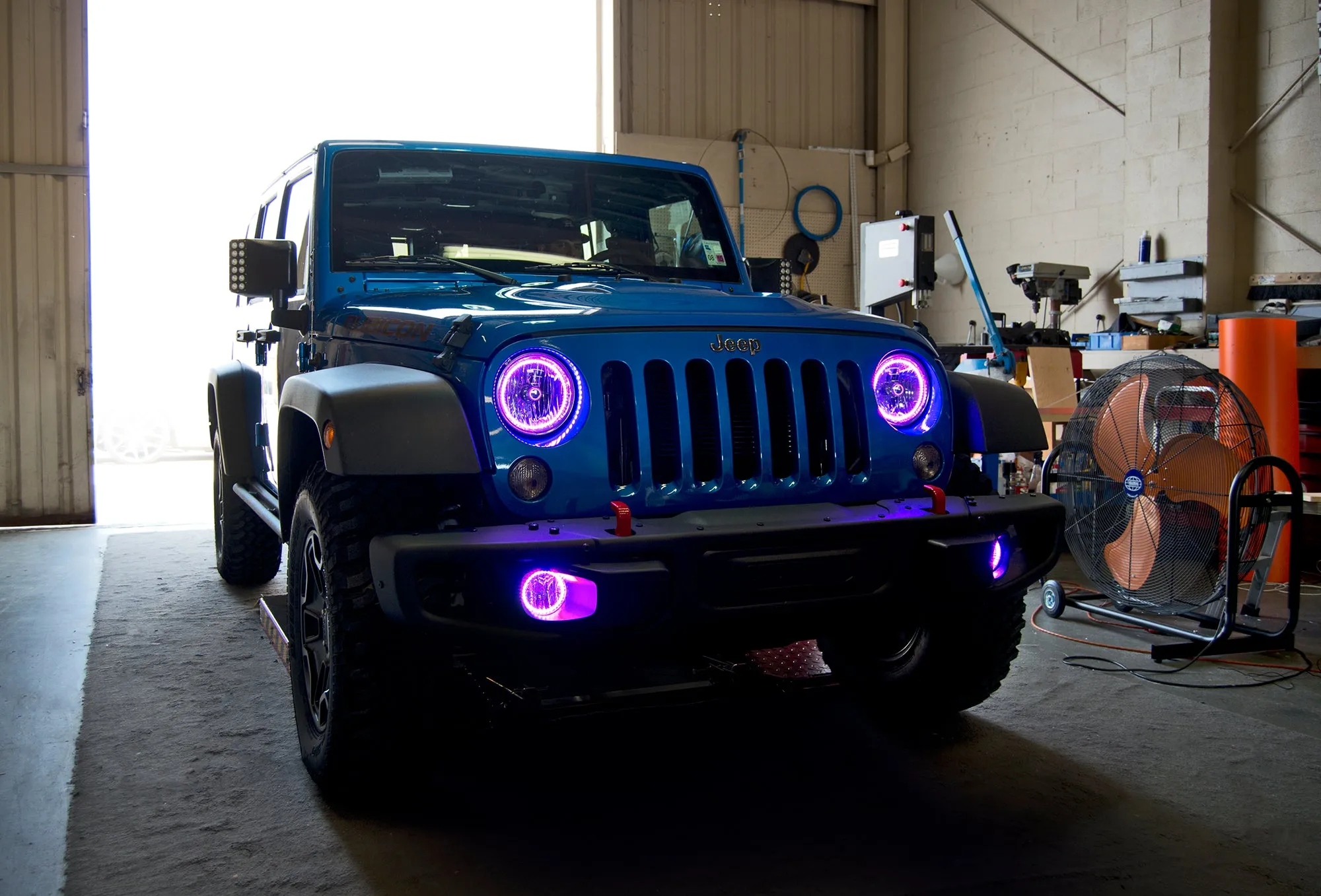 ORACLE Lighting 2007-2017 Jeep Wrangler JK LED Surface Mount Headlight Halo Kit