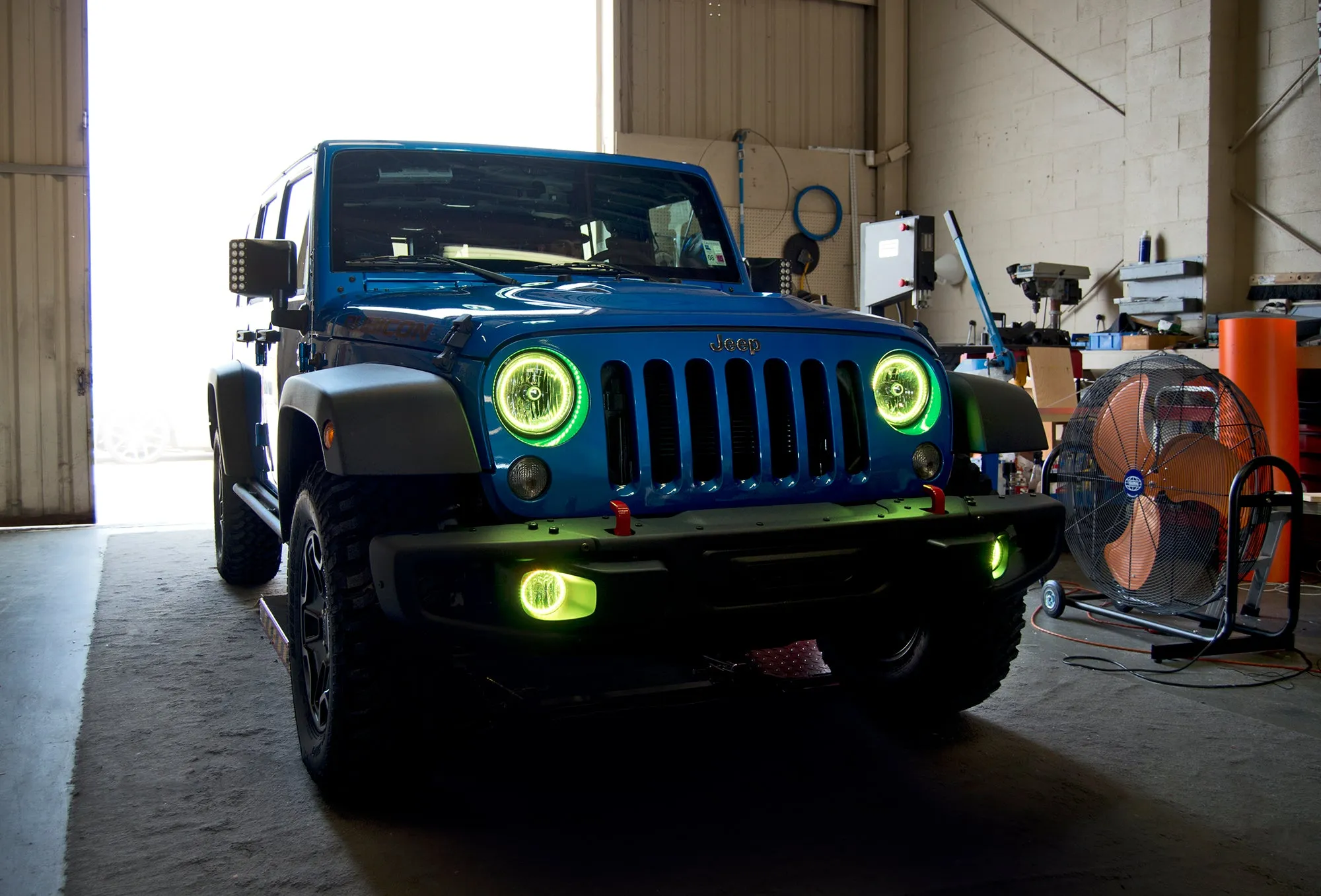 ORACLE Lighting 2007-2017 Jeep Wrangler JK LED Surface Mount Headlight Halo Kit
