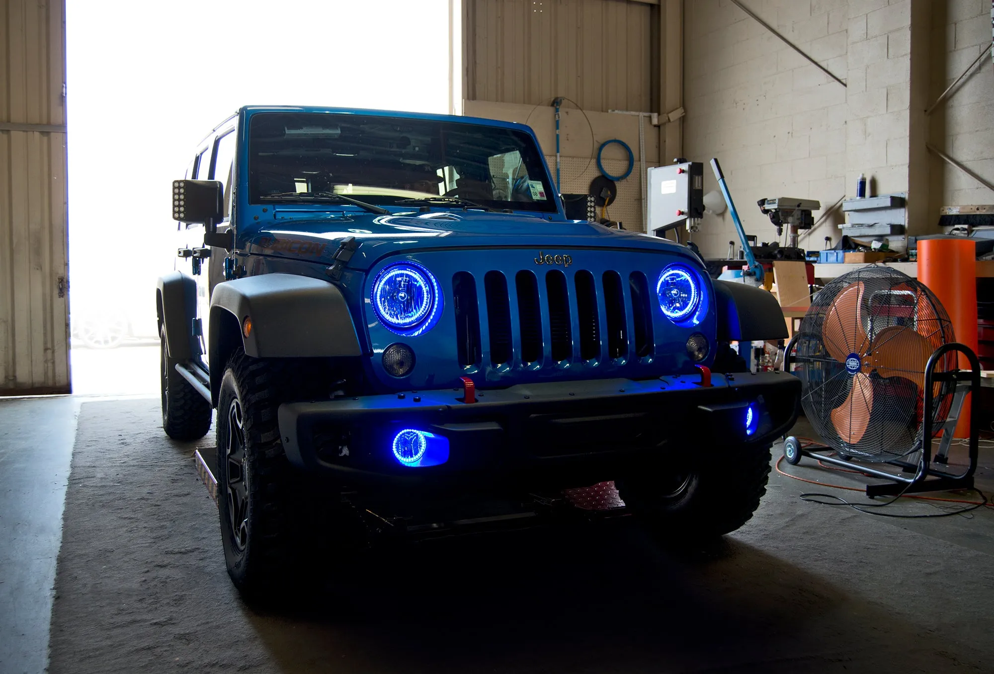 ORACLE Lighting 2007-2017 Jeep Wrangler JK LED Surface Mount Headlight Halo Kit