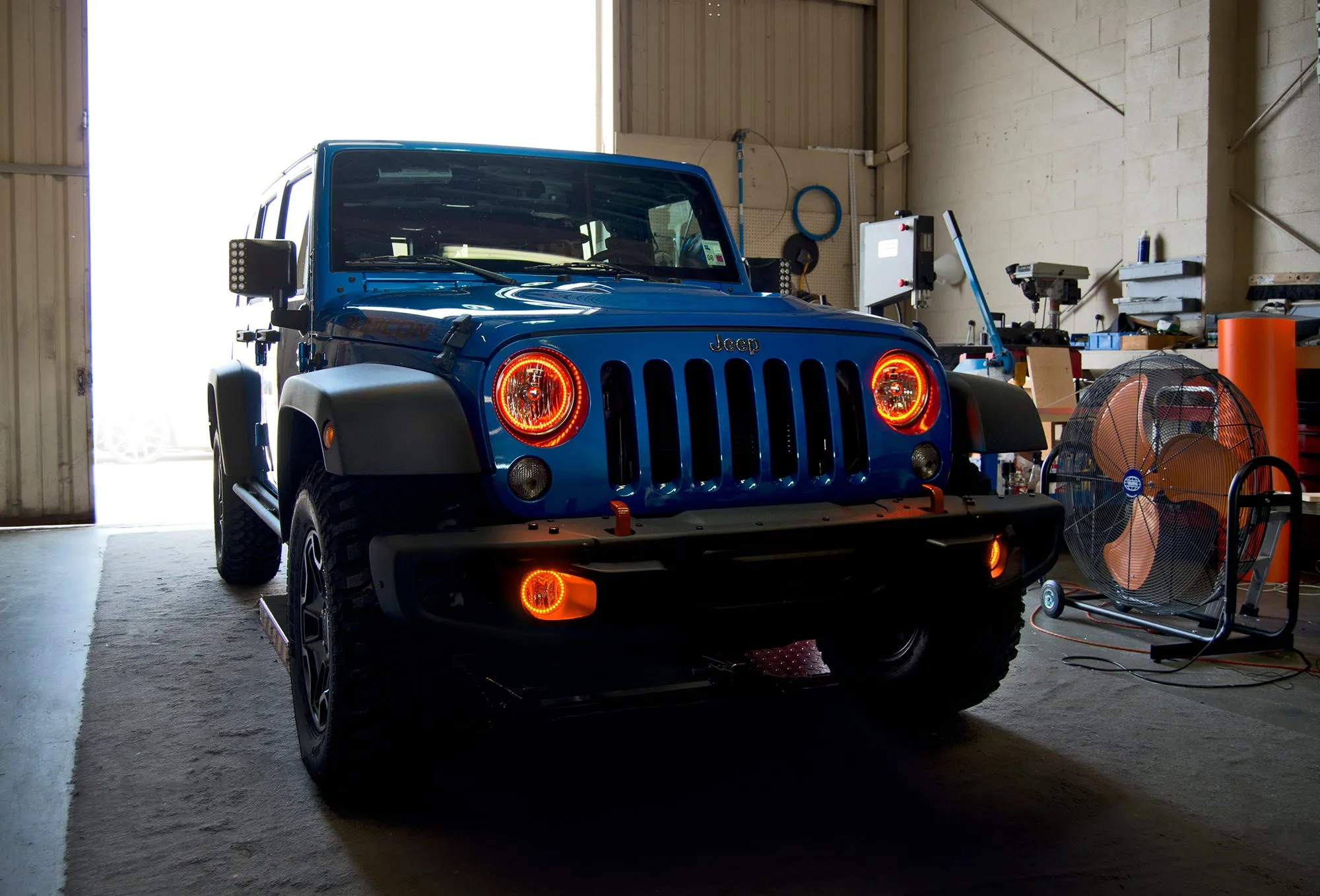 ORACLE Lighting 2007-2017 Jeep Wrangler JK LED Surface Mount Headlight Halo Kit