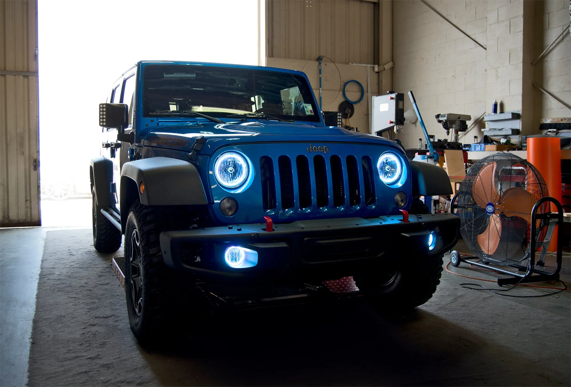ORACLE Lighting 2007-2017 Jeep Wrangler JK LED Surface Mount Headlight Halo Kit