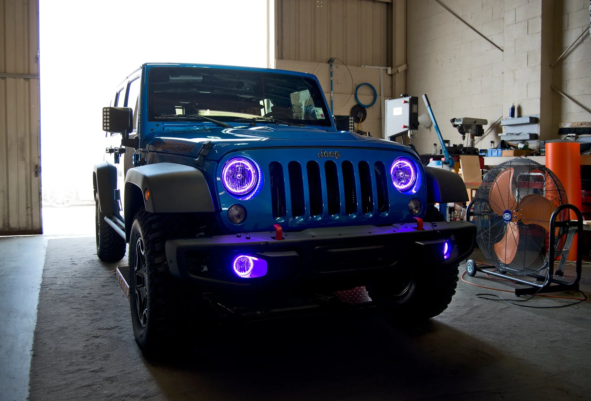 ORACLE Lighting 2007-2017 Jeep Wrangler JK LED Surface Mount Headlight Halo Kit