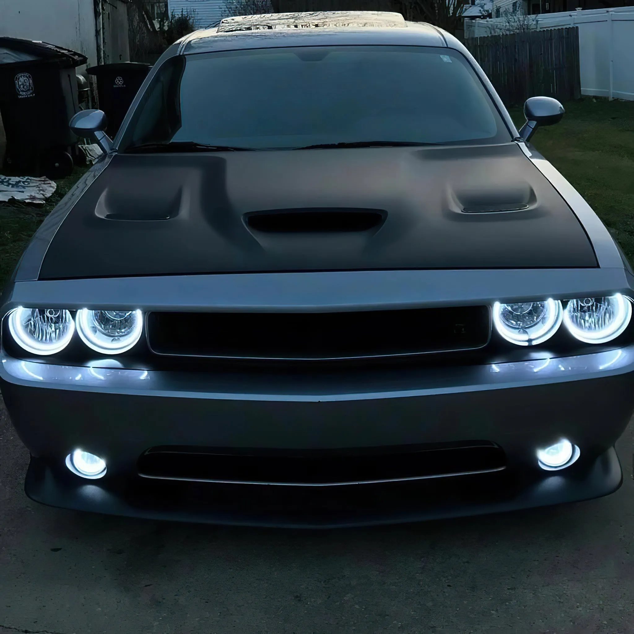 ORACLE Lighting 2008-2014 Dodge Challenger Dynamic ColorSHIFT Surface Mount Headlight & Fog Light Halo Kit - COMBO